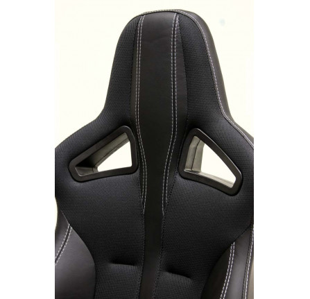 Elite Sports Seat (Heated) Pair Xs Black Rack-half Leather