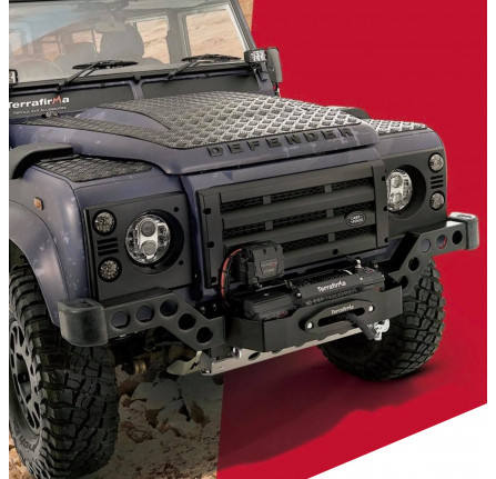 Terrafirma Cranked Skeleton Winch Bumper with A/C