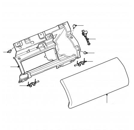 Glove Box and Door - LHD Range Rover from (V) AA325748