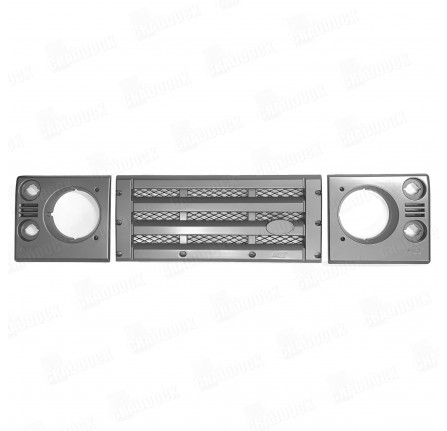 Kbx Defender Grille & Lamp Set - Brunel Silver Grey