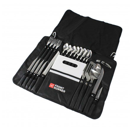 Front Runner Stainless Steel 24 Pc Cutlery Set with Bag