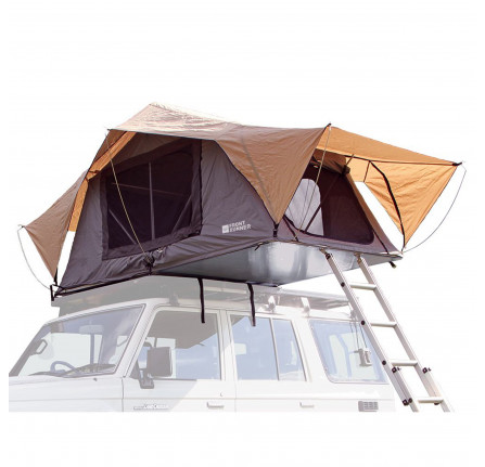 Front Runner Roof Top Tent A 1.3M (4.3') Wide Roof Top Tent That Is 2.5M (8.2') Long When Unfolded. - (Delivery Surcharge Applies) Consists Of: 1 x Tent 1 x Flysheet 1 x Aluminium Ladder 1 x Mattress 1 x Tent Cover 1 x Rod Kit 1 x Mounting St