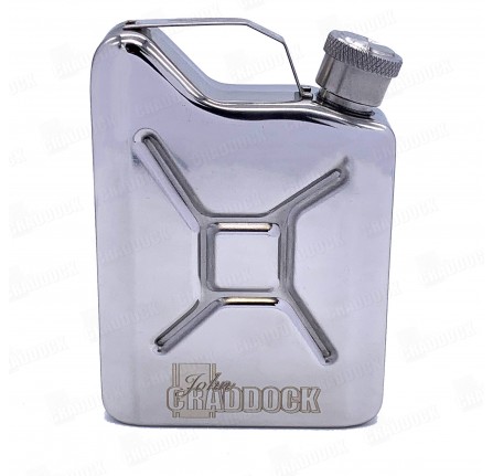 Jerry Can Hip Flask - 142ML Capacity - Steel