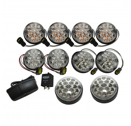 Deluxe Clear Lens Led Light Kit for Defender 90/110 and Series 3
