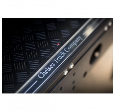 Kahn Defender Boot Sill Plate Manufactured in Stainless Steel. Chelsea Truck Company Branded -suitable for Both Defender 90 and 110 Models.