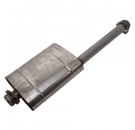 Stainless Steel Silencer Front 110 upto 1987.