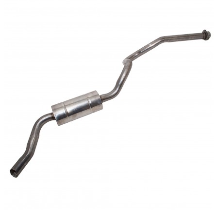 Stainless Steel Silencer and Tailpipe Rear 110 to Vin 266789