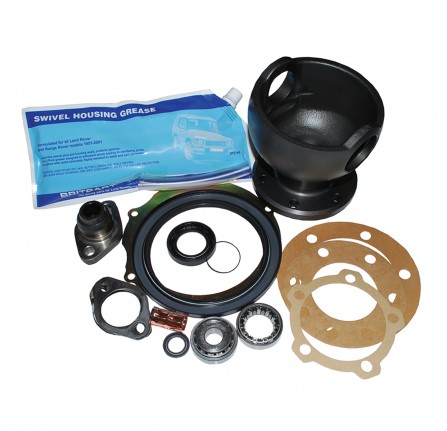 Swivel Kit for Defender Xa with Abs Kit Includes Swivel Housing Swivel Pin Brg Gasket Oil Seals Plate Shims Joint Washers Swivel Pin Upper and Grease