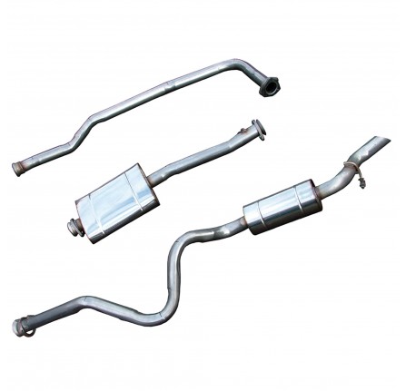Defender 110 300TDI Stainless Steel Exhaust System Front Pipe/Centre Box/Rear Silencer