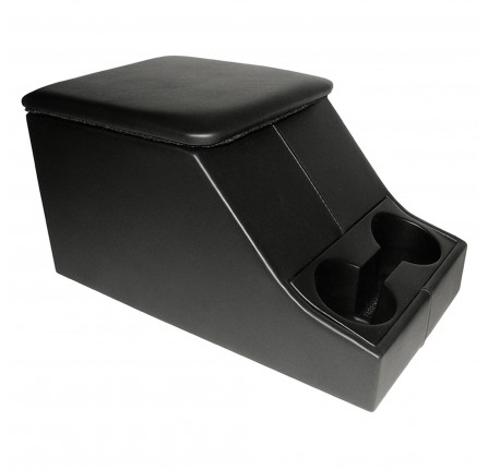 Defender Cubby Box with 2 Cup Holders - Black