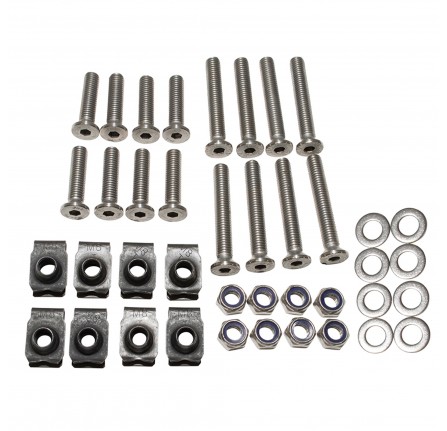 Front Door Bolt Kit for Front Doors Defender Stainless Steel (2 Door Kit)