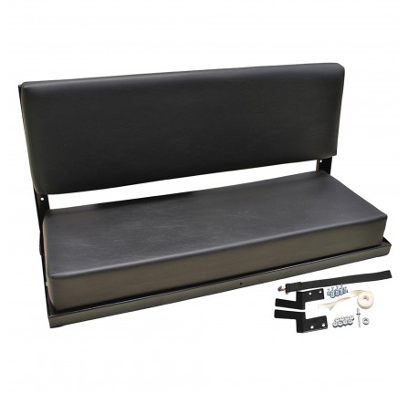 Rear Bench Seat Black Vinyl Assembley Defender/Series 2 Seater Bench.