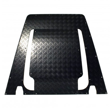 Puma Full Bonnet Black Chequer Plate Kit 1 Piece 3mm Includes Fittings