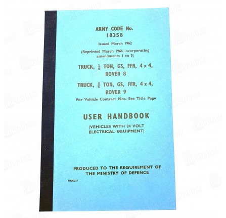 Handbook Original Military 24 Volt 2/2A