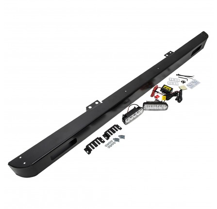 Front Bumper with Ring Led Lamp for Defender 90/110/130