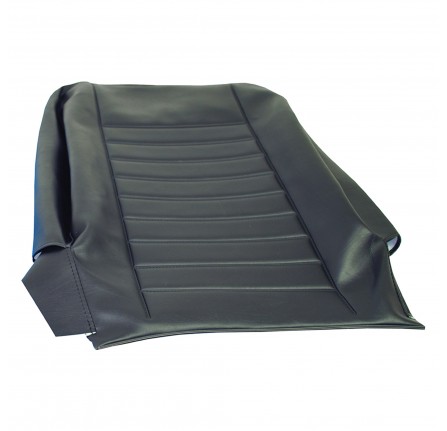Cover Assembly Front Seat Squab Black Vinyl