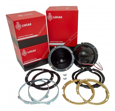 Series Lucas Headlamp Bowl Kit Steel Pair for Sealed Beam Light Only