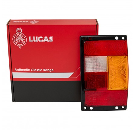 Lucas Range Rover Classic Rear Lens R.H with Fog Lamp Black Edges