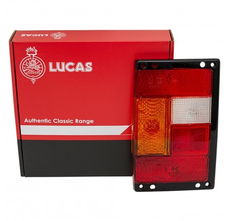 Lucas Range Rover Classic Rear Lens L.H with Fog Lamp Black Edges