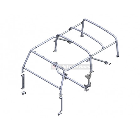 Safety Devices Defender 90 8 Point Roll Cage - Soft Top 2-DOOR (2007-2015)