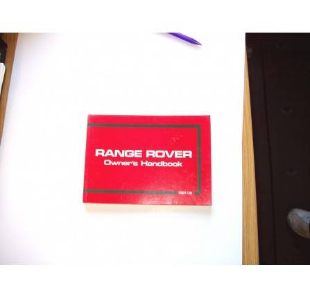 Handbook Range Rover 1981-83.