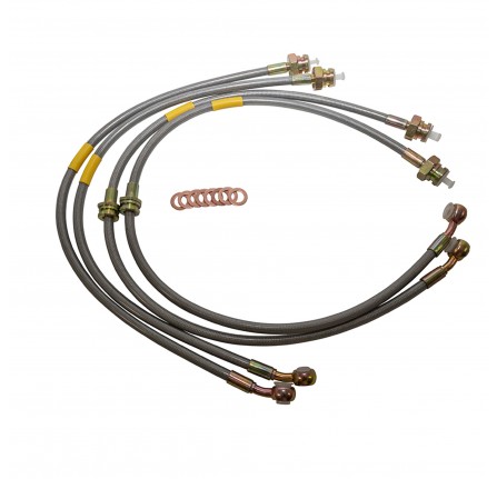 Stainless Brake Hose Kit +150 for Discovery 2