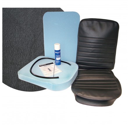 Centre Seat Retrim Kit Black Vinyl