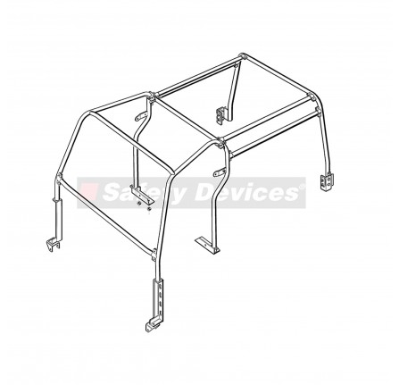 Safety Devices Def 110 8 Point Internal Half Roll Cage