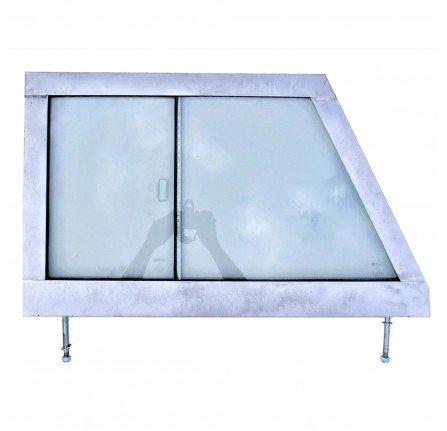 Galvanised RH Glazed Door Top Frame Series 2 and 2A (Alloy Skin)
