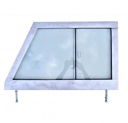 Galvanised LH Glazed Door Top Frame Series 2 and 2A (Alloy Skin)