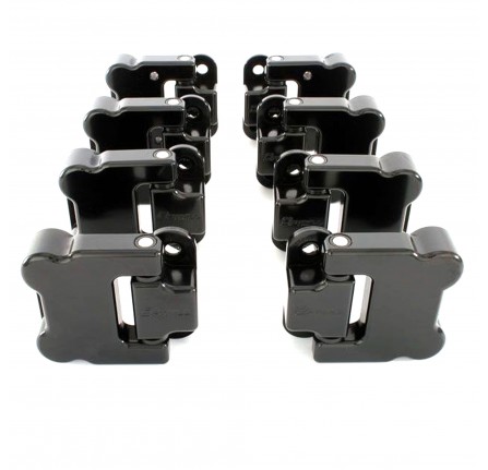 Optimill Defender 110 Security Front Door Hinges (Billet Aluminium) - Black