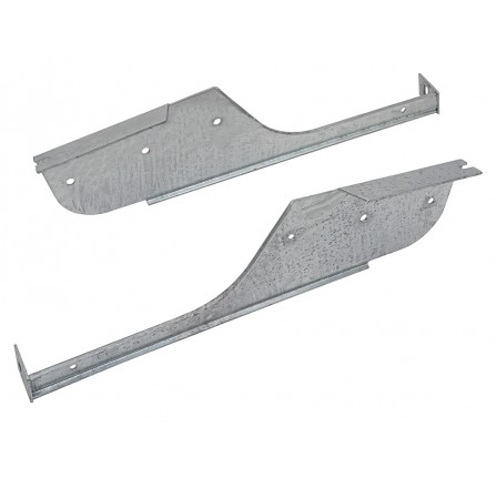 Pair Of Galv Rear Mudflap Brackets 110/130 Based on Brackets from CAT500340 & CAT500350