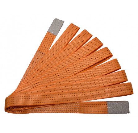 5 Ton Flat Orange Webbing Tow Strop 8M x 50mm