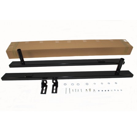 Rock Sliders Black Powder Coated Over Zinc for Defender 90