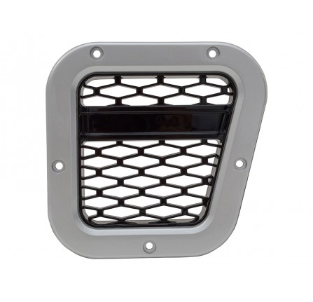 Xs RH Intake Grill Silver with Black Mesh