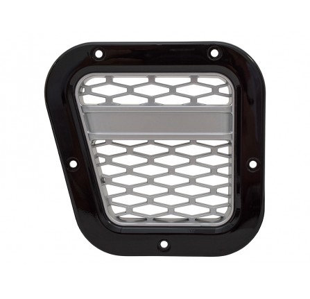 Xs LH Intake Grill Black with Silver Mesh