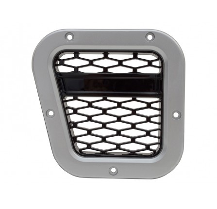 Xs LH Intake Grill Silver with Black Mesh