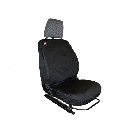 Defender 90/110 Waterproof Seat Covers - Black/Front