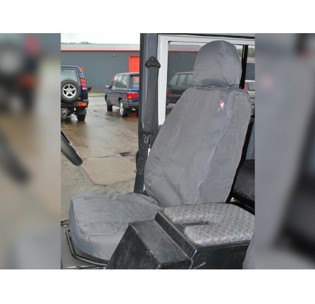 Defender 90/110 Waterproof Seat Covers - Grey/Front