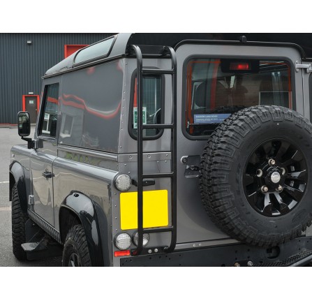 Defender 90/110 Rear Roof Access Ladder Black