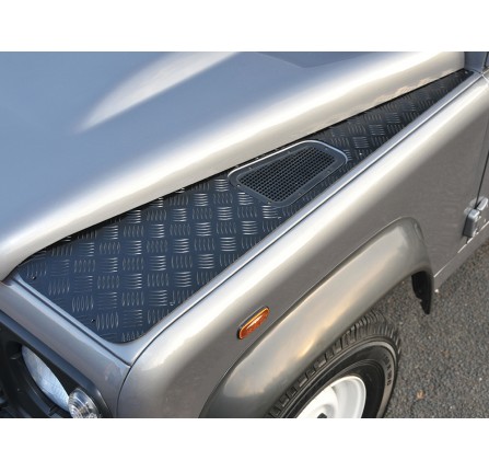 Wing Tops - Sating Black Finish Pair for Defender