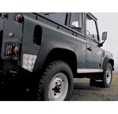 Defender 90 Chequered Sills - Pair