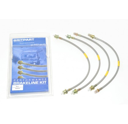 90/110 04 Onward Stainless Flexable Brake Hose Kit Standard from Vin 4A683088