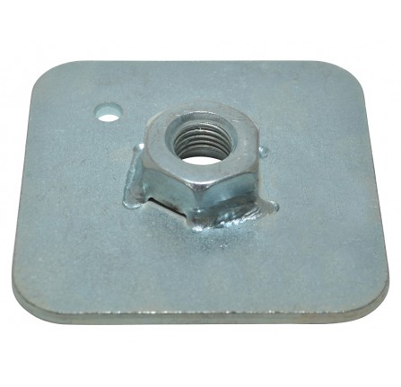 Seat Belt Stress Plate 65mm Square Backing Plate 7/16" Nut