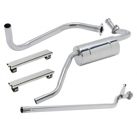 Stainless Steel Exhaust System Series 1 80" - Double Ss