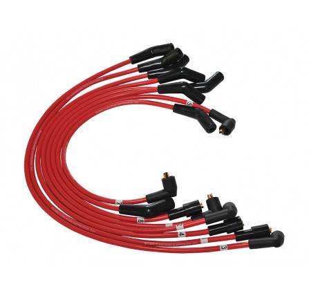 Red Silicone V8 Ignition Lead Set 8mm P38 upto 1999 and 90 4.0