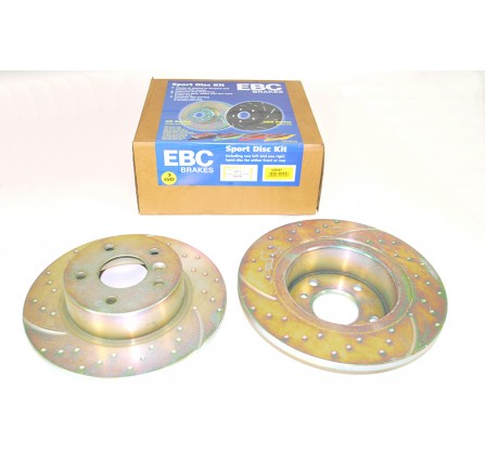 Ebc Drilled and Grooved Rear Disks Discovery 2 (Pair)