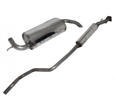 Freelander 1 1.8 Petrol Stainless Steel Exhaust System up to YA999999 Centre Box/Rear Silencer