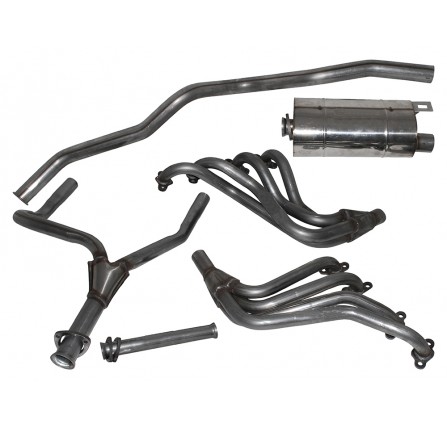 Defender 110 3.5 V8 Stainless Steel Exhaust System Mainfolds - Rhs & Lhs/Y-pipe/Extension Pipe/Centre Box/Tailpipe/Fitting Bracket & Kit
