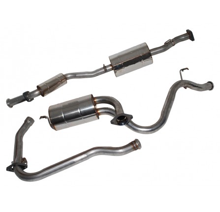 Defender 90 200TDI Stainless Steel Exhaust System Front Pipe/Centre Box/Rear Silencer